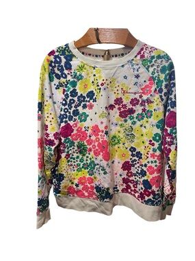 Champion Vibrant Floral Print Crewneck Sweatshirt Multicolor 1X